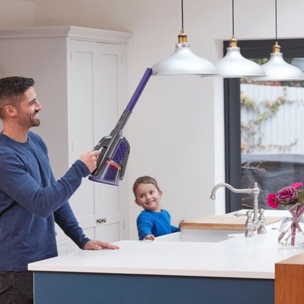 BLACK & DECKER Vacuum Cleaner | BHHV520BFP-QW | Cordless operating | 18 V | Black/Purple 13