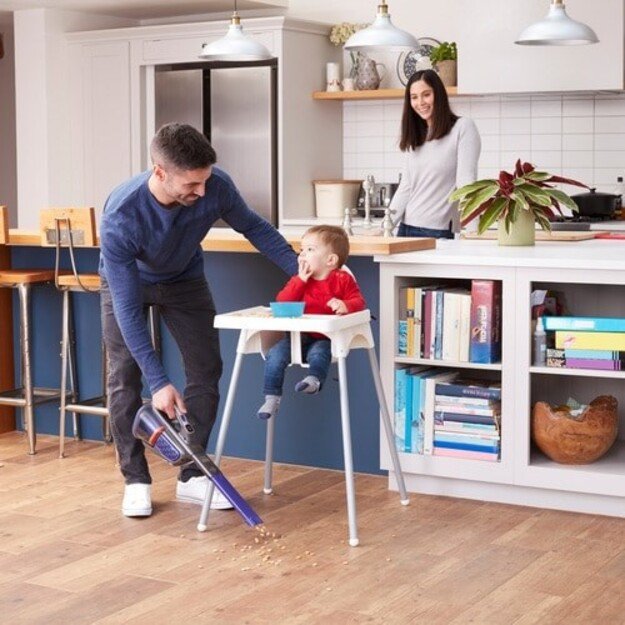 BLACK & DECKER Vacuum Cleaner | BHHV520BFP-QW | Cordless operating | 18 V | Black/Purple