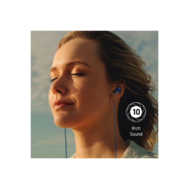 Panasonic Earphones | RP-TCM225DEA | Wired | In-Ear | Microphone | Blue 2