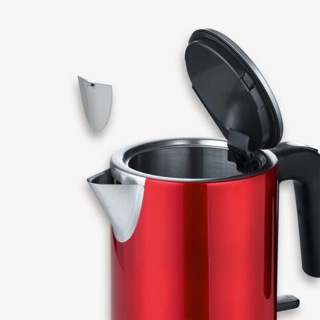 Severin WK 3427 electric kettle 1 L 2400 W Black, Red 4