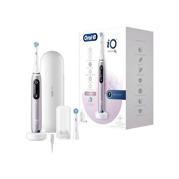 El. dantų &scaron;epetėlis Oral-B iO Series 9 Rose Quartz 2