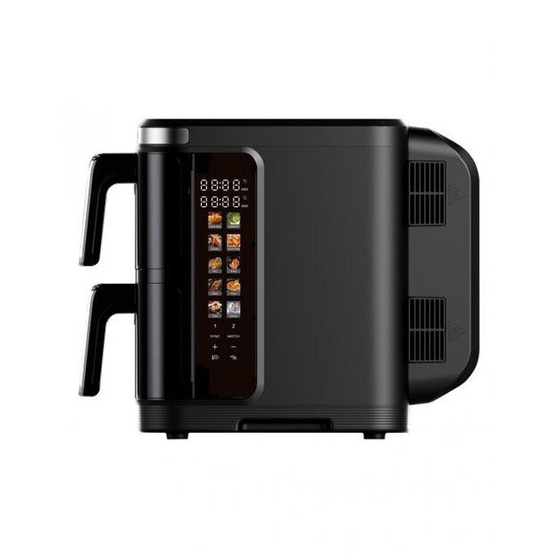 Dviguba kar&scaron;to oro gruzdintuvė su langeliais ir spalvotu displėjumi Jocca 2496  11L juoda 4