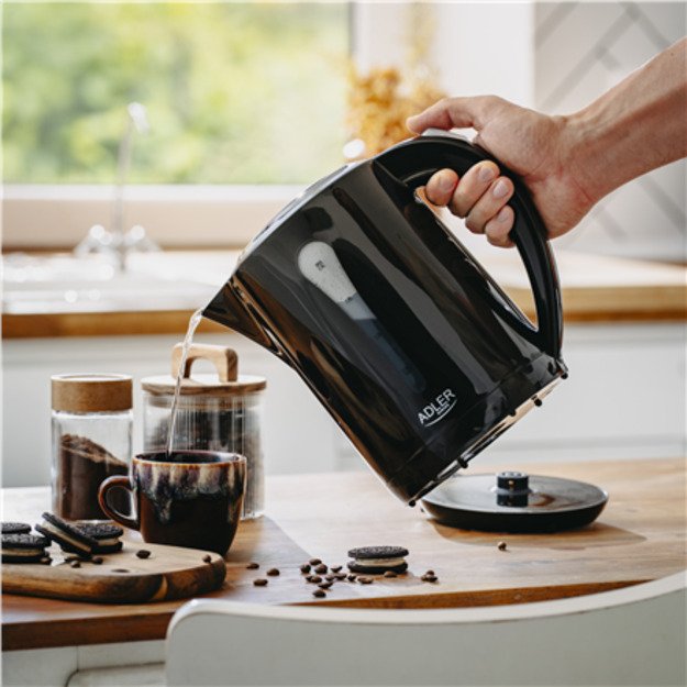 Adler Kettle | AD 1244 | Electric | 1850 W | 2.5 L | Plastic | 360&deg; rotational base | Black 3