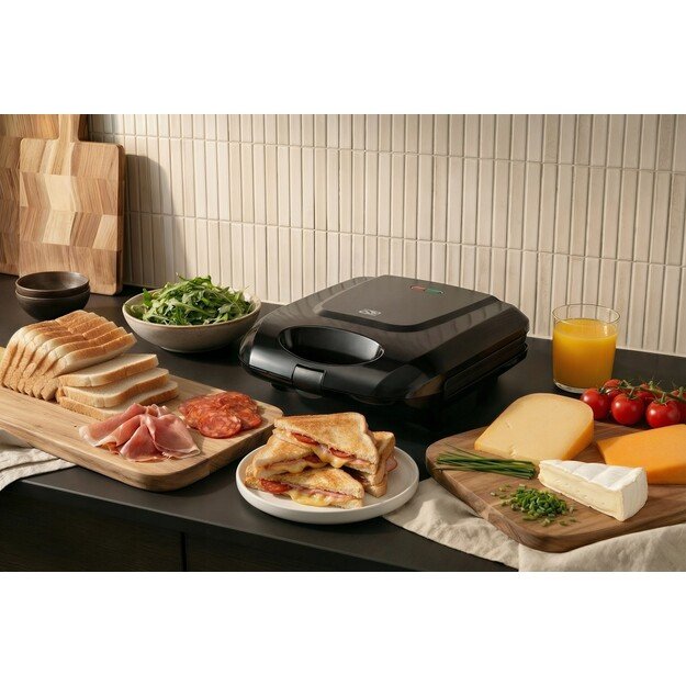 Promis STP 25 XXL sandwich maker, 4 toasts, 1400 W, black 2