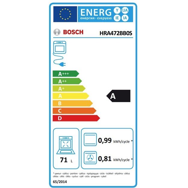 BOSCH HRA472BB0S 7
