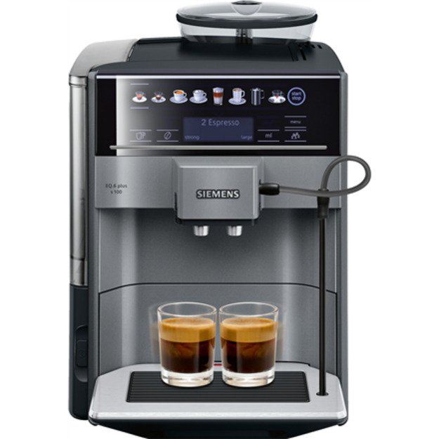 Coffee machine espresso Siemens TE651209RW (1500W, black color)