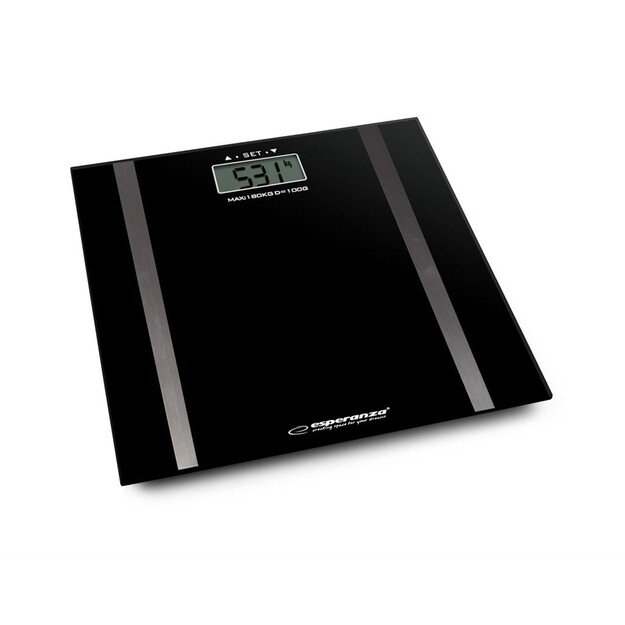 Weighing scale bathroom Esperanza SAMBA EBS018K (black color)