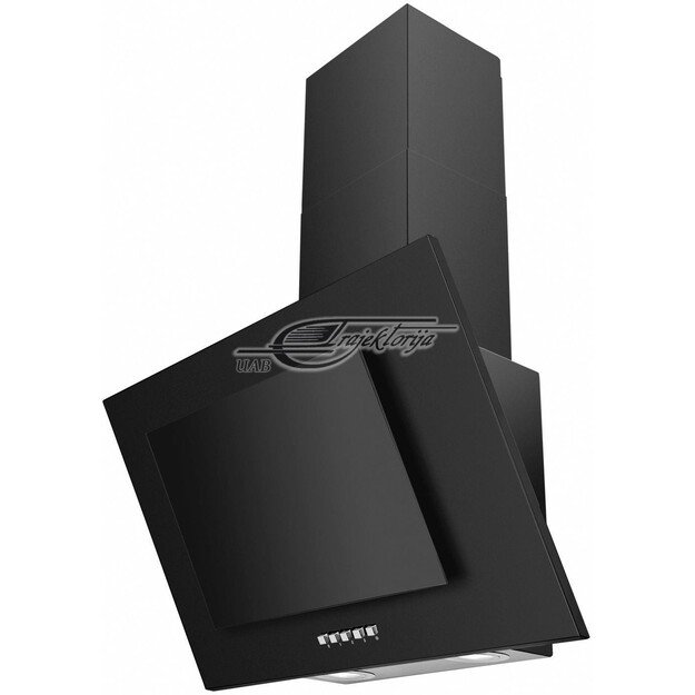 Cooker hood chimney CIARKO NTI 60 Black (231 m3/h, 600mm, black color)