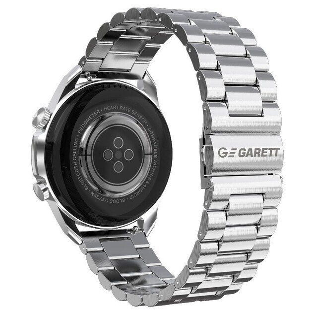 Išmanusis laikrodis su lietuvišku meniu Garett V10 Silver steel