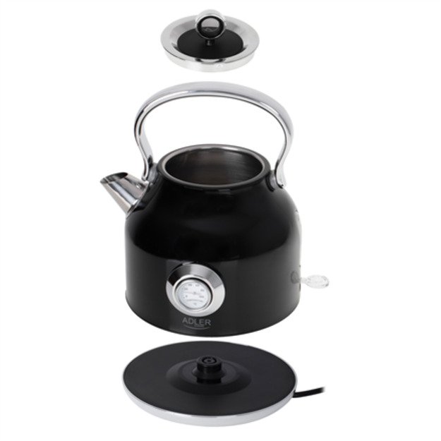 Adler | Kettle with a Thermomete | AD 1346b | Electric | 2200 W | 1.7 L | Stainless steel | 360