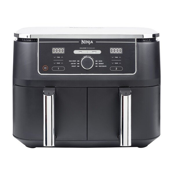 Ninja AF400EU fryer Double 9.5 L Stand-alone 2470 W Hot air fryer Black