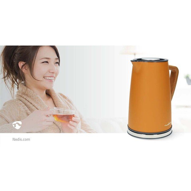 Nedis KAWK510EOR electric kettle 1.7 L 2200 W Orange 2