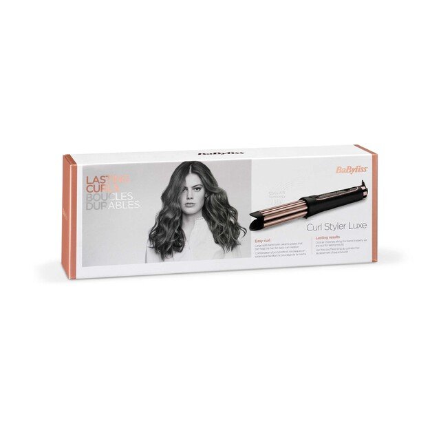 BaByliss Curl Styler Luxe Curling iron Warm Black, Rose Gold 32 W 98.4  (2.5 m)