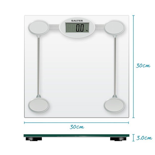 Salter 9018S SV3RCFEU16 Glass Electronic Bathroom Scale