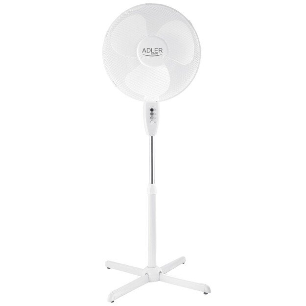 Adler | AD 7305 | Stand Fan | White | Diameter 40 cm | Number of speeds 3 | Oscillation | 45 W | No