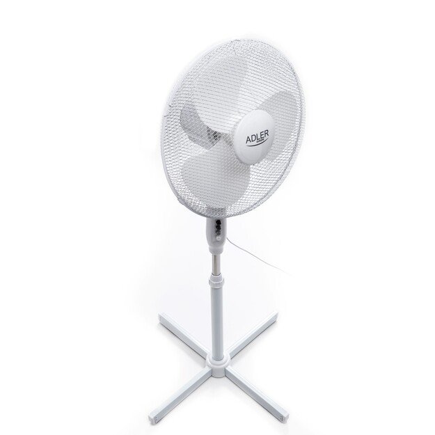 Adler | AD 7305 | Stand Fan | White | Diameter 40 cm | Number of speeds 3 | Oscillation | 45 W | No