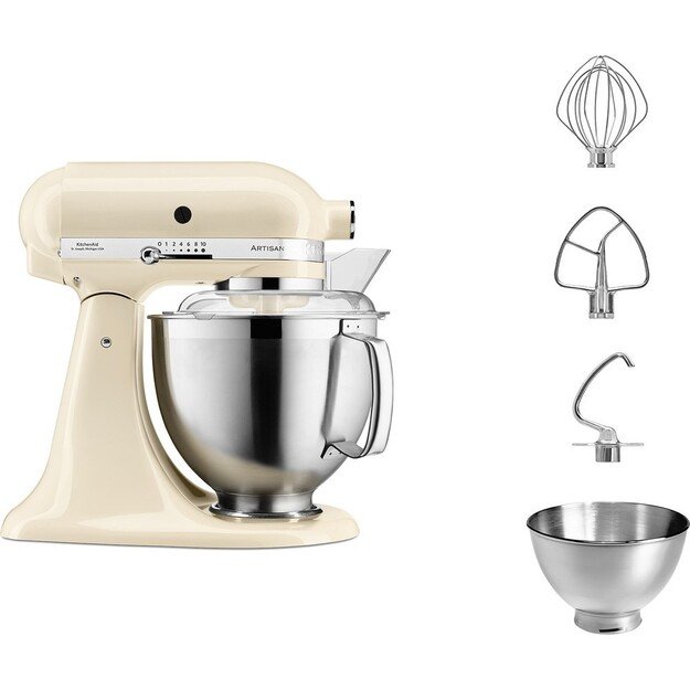 KitchenAid Artisan 5KSM185PS food processor 300 W 4.8 L Cream 2