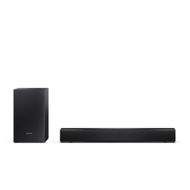 Sharp Compact 2.1 Soundbar with Wireless Subwoofer | HT-SBW121 | 240 W | Bluetooth | Black | Wireless connection