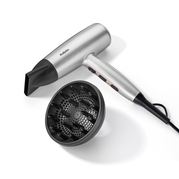 BaByliss Cosmos D580DE hair dryer 2100 W Satin steel 6