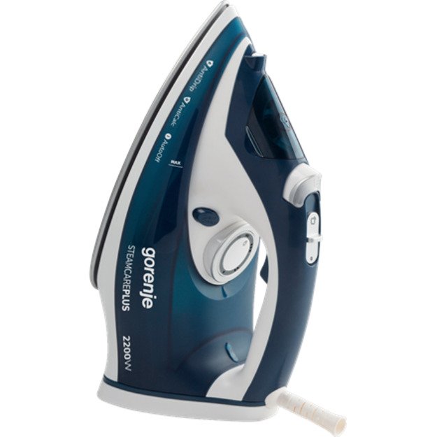 Gorenje | Steam Iron | SIH2200TQC | Steam Iron | 2200 W | Water tank capacity 300 ml | Continuous steam 30 g