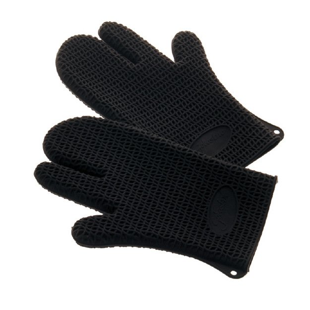 Bakers gloves, silicone, black