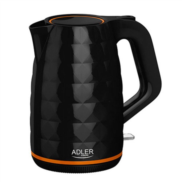 Adler | Kettle | AD 1277 | Standard | 2200 W | 1.7 L | Plastic | 360&deg; rotational base | Black