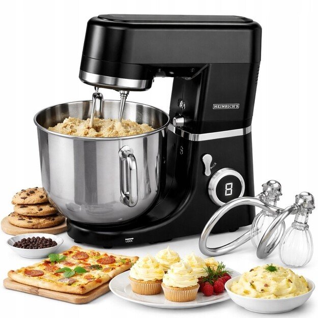 Food processor HKM 8120 SW black HEINRICH S 2