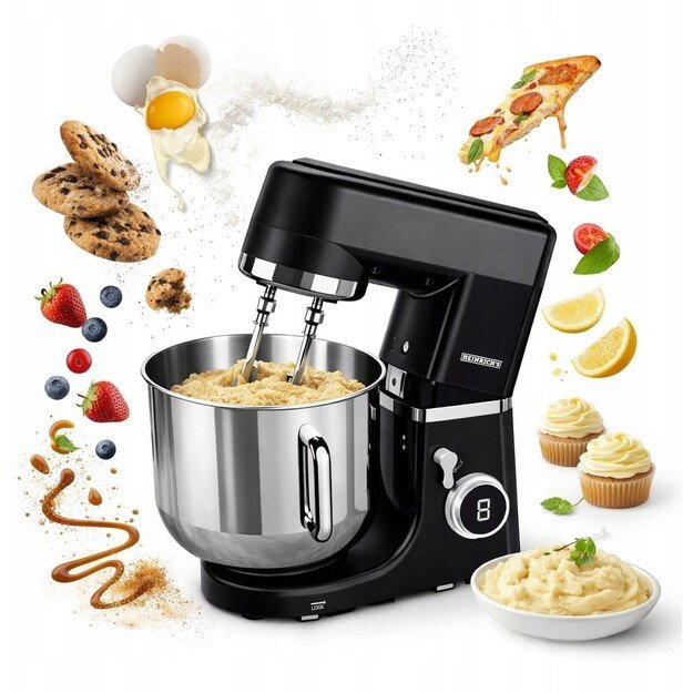 Food processor HKM 8120 SW black HEINRICH S 1