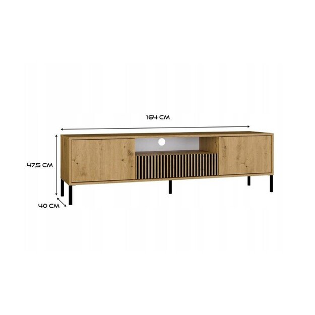 RTV KAMARO 160 SLIM/GŁ ARTISAN OAK