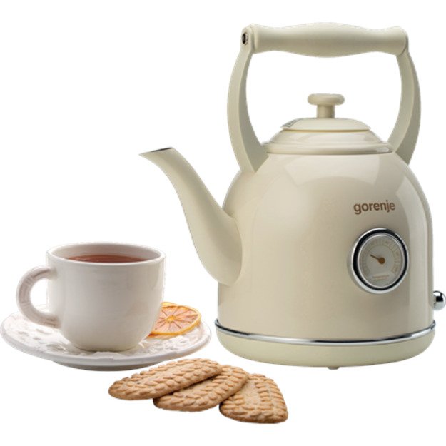 Gorenje | Kettle | K17CLIN | Electric | 2000 W | 1.7 L | Plastic/Metal | 360° rotational base | Ivory