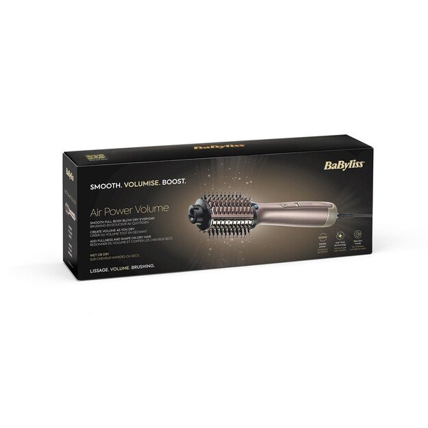 BaByliss AS95E Air Power Volume Hot air brush Champagne 1000 W