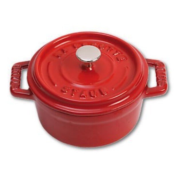 Staub Mini Round Cast Iron Pot - 250 ml, Red