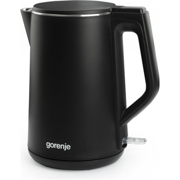 Gorenje | Kettle | K15DWBK | Electric | 2200 W | 1.5 L | Stainless steel | 360° rotational base | Black