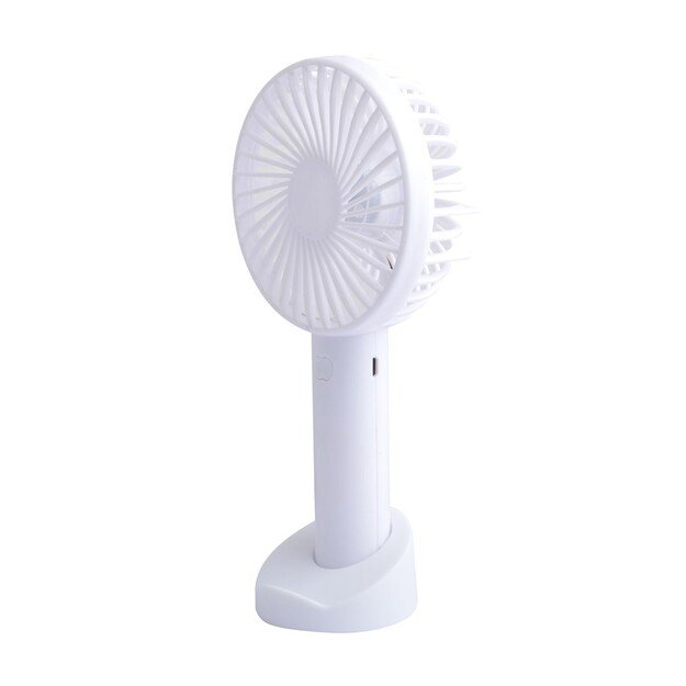 USB Rechargeable Handheld Fan white