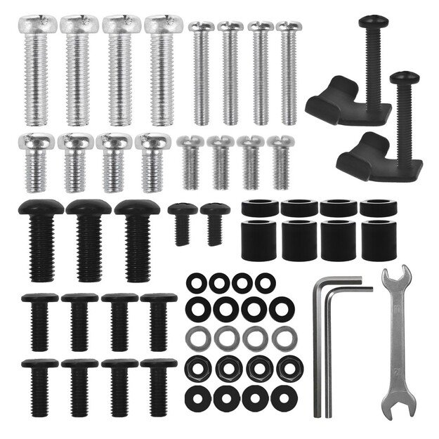 Stand / cart for TV Ergo-Office, max. load 50kg / 5kg shelf, max. VESA 600x400, built-in power strip, black, ER-304 B