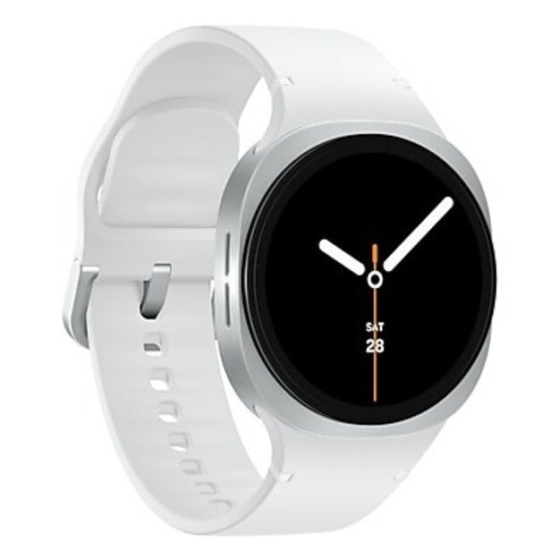 Samsung Galaxy Watch 8 3.3 cm (1.3 ) AMOLED 40 mm Digital 438 x 438 pixels Touchscreen 4G Silver Wi-Fi GPS (satellite) 4