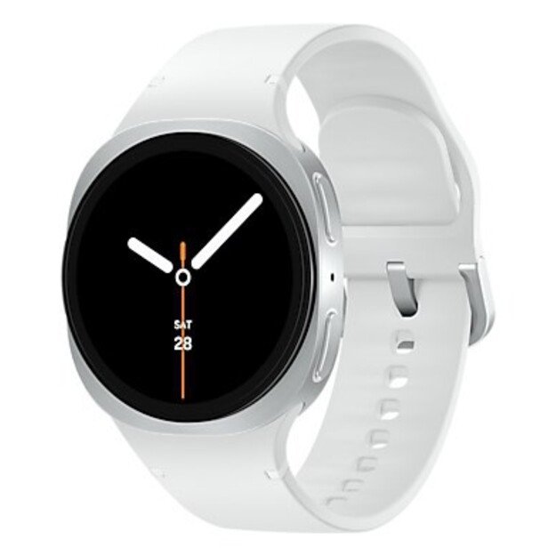 Samsung Galaxy Watch 8 3.3 cm (1.3 ) AMOLED 40 mm Digital 438 x 438 pixels Touchscreen 4G Silver Wi-Fi GPS (satellite)