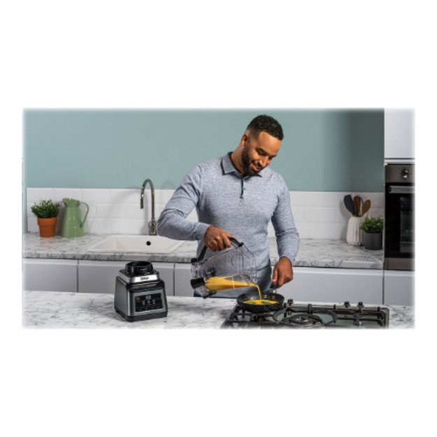 NINJA Mixer Blender 2in1 with Auto IQ | BN750EU | Tabletop | 1200 W | Jar material Plastic | Jar capacity 2.1+0.7 L | Ice crushi