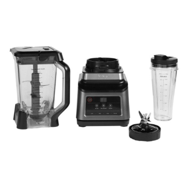 NINJA Mixer Blender 2in1 with Auto IQ | BN750EU | Tabletop | 1200 W | Jar material Plastic | Jar capacity 2.1+0.7 L | Ice crushi