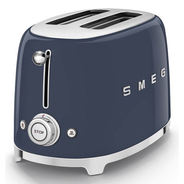 Smeg TSF01NBEU toaster 6 2 slice(s) 950 W Blue, Chrome