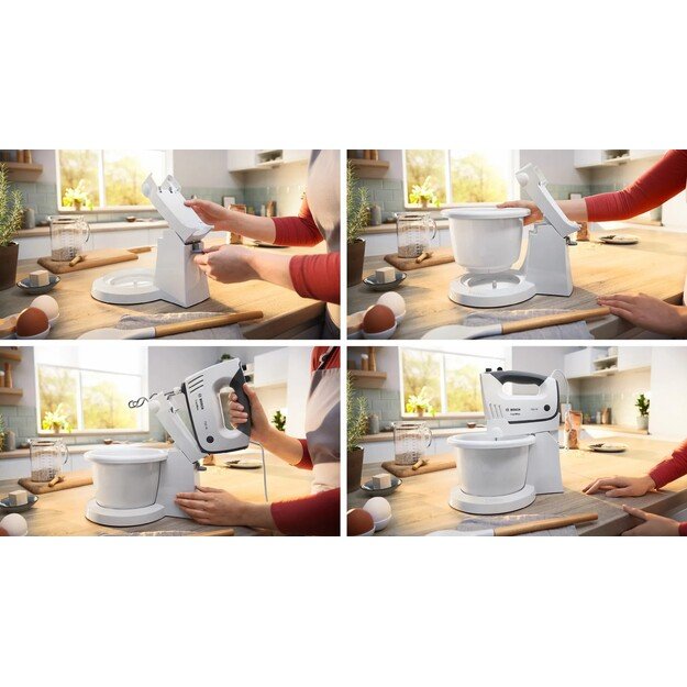 Bosch MFQ37490 mixer Hand mixer 750 W Grey, White 6