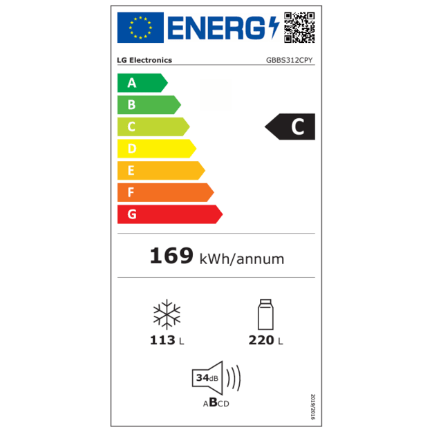 &Scaron;aldytuvas LG GBBS312CPY