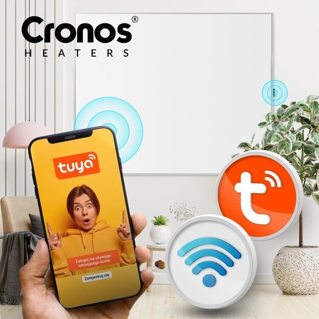 Konvekcinis šildytuvas Cronos Synthelith PRO CRP-300TWP 300W  WiFi, pultas