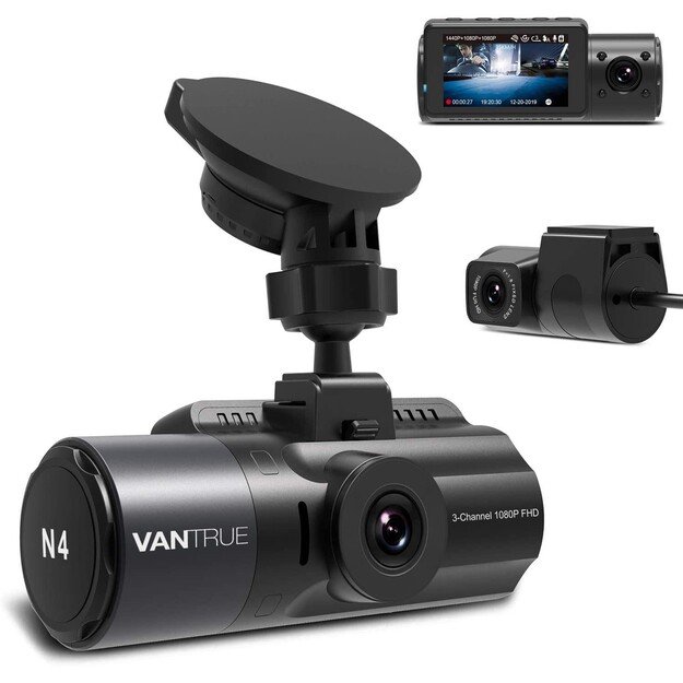 Dashcam Vantrue N4 2.5K 3ch dreikanalig