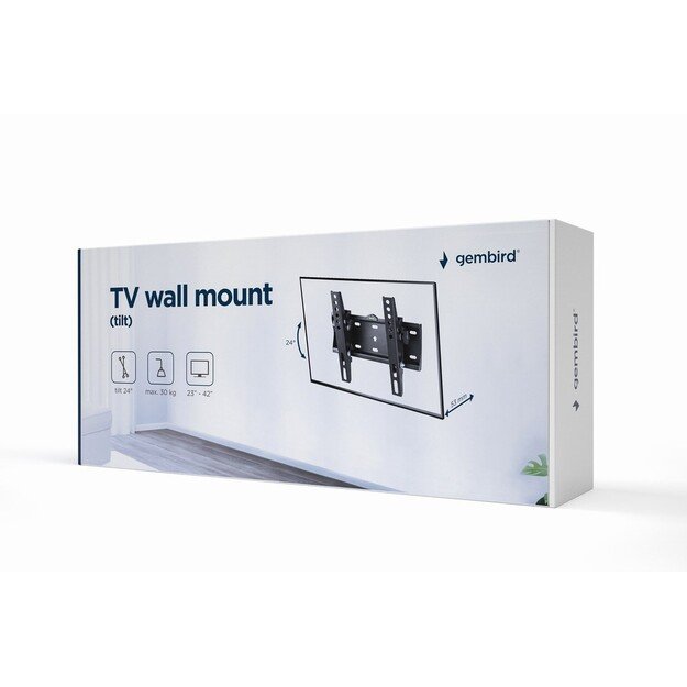 Gembird | Wall mount | WM-42T-02 | Tilt | 23-42   | Black