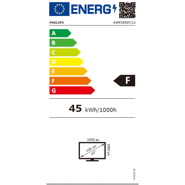 Philips 43PFS5507/12 TV 109.2 cm (43 ) Full HD Black