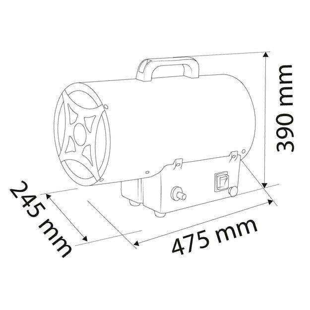 DUjinis šildytuvas (lauke)a 30KW NEO Tools 90-084