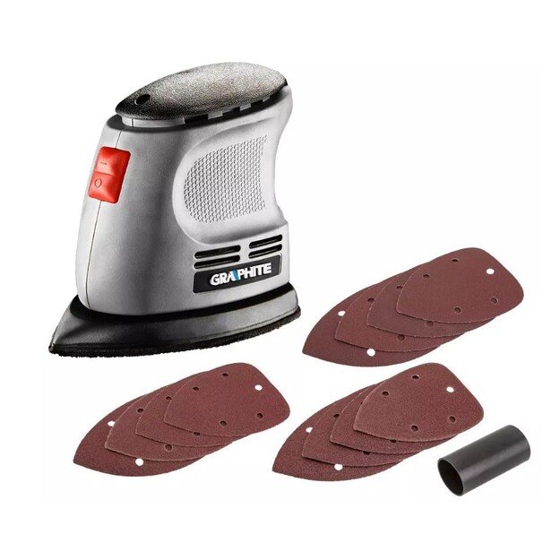 Orbital sander 105W Graphite Delta foot 140 x 140 x 97 mm