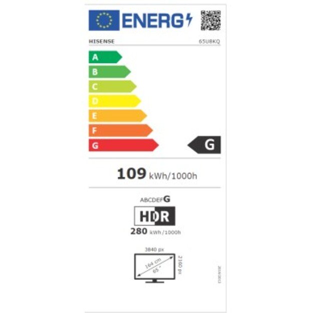 LED televizorius Hisense 65U8KQ