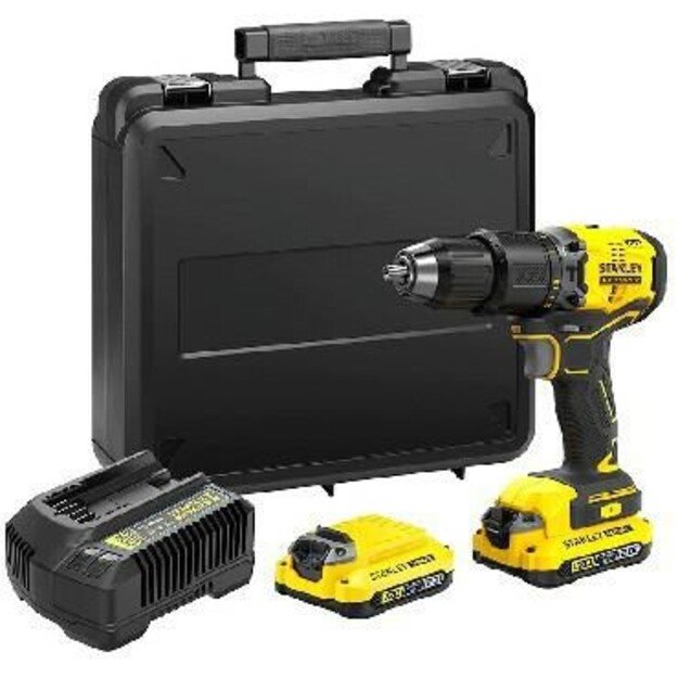 Brushless drill driver 18V Fatmax V20 2x2.0Ah pannier